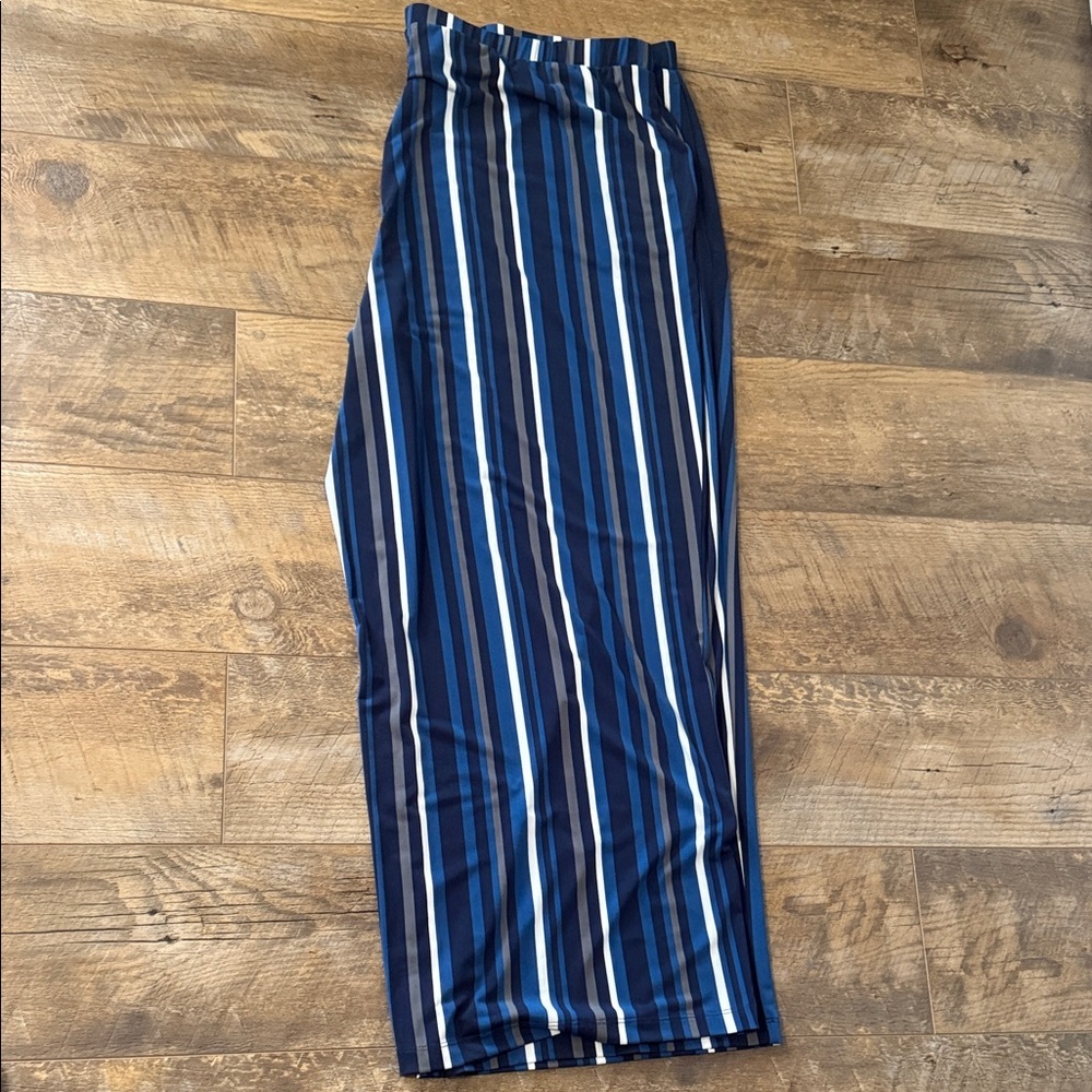 Susan Graver Striped Blue and White Pants Women’s Size 3X